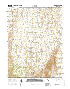 Government Peak Nevada Current topographic map, 1:24000 scale, 7.5 X 7.5 Minute, Year 2014