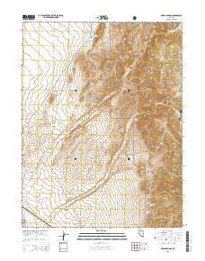 Green Springs Nevada Current topographic map, 1:24000 scale, 7.5 X 7.5 Minute, Year 2014