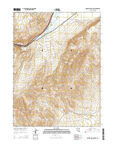Grindstone Mountain Nevada Current topographic map, 1:24000 scale, 7.5 X 7.5 Minute, Year 2014
