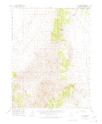 Hall Creek Nevada Historical topographic map, 1:62500 scale, 15 X 15 Minute, Year 1956