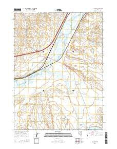 Halleck Nevada Current topographic map, 1:24000 scale, 7.5 X 7.5 Minute, Year 2014