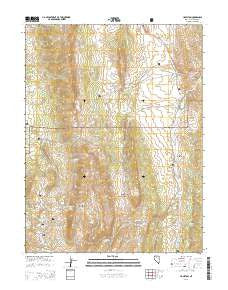 Hamilton Nevada Current topographic map, 1:24000 scale, 7.5 X 7.5 Minute, Year 2014