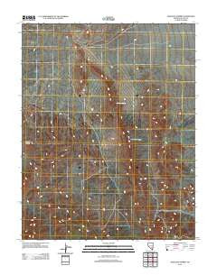 Hancock Summit Nevada Historical topographic map, 1:24000 scale, 7.5 X 7.5 Minute, Year 2012
