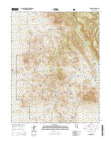 Hannapah Nevada Current topographic map, 1:24000 scale, 7.5 X 7.5 Minute, Year 2014