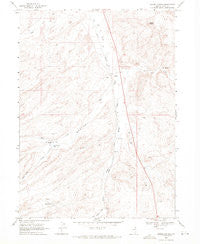 Harris Canyon Nevada Historical topographic map, 1:24000 scale, 7.5 X 7.5 Minute, Year 1968