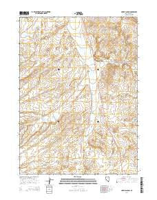 Harris Canyon Nevada Current topographic map, 1:24000 scale, 7.5 X 7.5 Minute, Year 2014