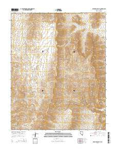 Hayford Peak SE Nevada Current topographic map, 1:24000 scale, 7.5 X 7.5 Minute, Year 2014