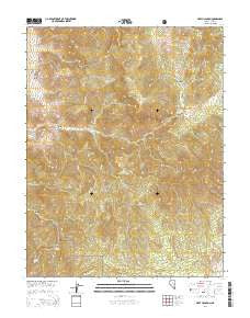 Heath Canyon Nevada Current topographic map, 1:24000 scale, 7.5 X 7.5 Minute, Year 2014