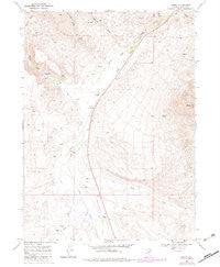 Henry Nevada Historical topographic map, 1:24000 scale, 7.5 X 7.5 Minute, Year 1968