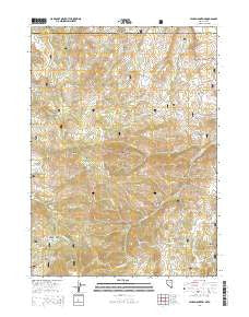 Hicks Mountain Nevada Current topographic map, 1:24000 scale, 7.5 X 7.5 Minute, Year 2014