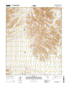 Highland Spring Nevada Current topographic map, 1:24000 scale, 7.5 X 7.5 Minute, Year 2014