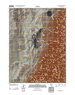 Hobo Canyon Nevada Historical topographic map, 1:24000 scale, 7.5 X 7.5 Minute, Year 2011