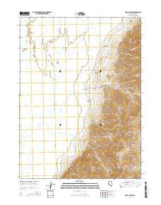 Hobo Canyon Nevada Current topographic map, 1:24000 scale, 7.5 X 7.5 Minute, Year 2015