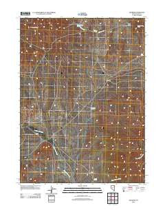 Holborn Nevada Historical topographic map, 1:24000 scale, 7.5 X 7.5 Minute, Year 2012