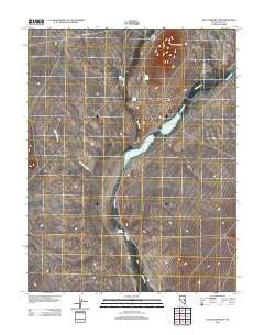Hot Creek Butte Nevada Historical topographic map, 1:24000 scale, 7.5 X 7.5 Minute, Year 2012