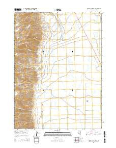 Howard Hot Spring Nevada Current topographic map, 1:24000 scale, 7.5 X 7.5 Minute, Year 2015