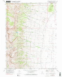 Humboldt Peak Nevada Historical topographic map, 1:24000 scale, 7.5 X 7.5 Minute, Year 1969