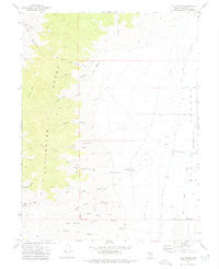 I X L Canyon Nevada Historical topographic map, 1:24000 scale, 7.5 X 7.5 Minute, Year 1972