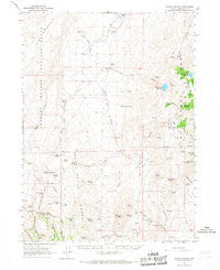 Idaho Canyon Nevada Historical topographic map, 1:62500 scale, 15 X 15 Minute, Year 1965