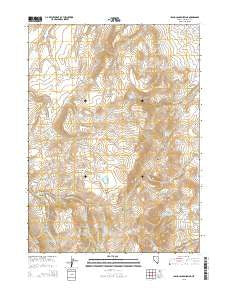 Idaho Canyon Spring Nevada Current topographic map, 1:24000 scale, 7.5 X 7.5 Minute, Year 2015