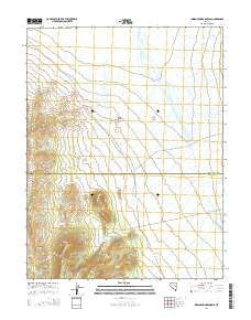 Indian Springs Knolls Nevada Current topographic map, 1:24000 scale, 7.5 X 7.5 Minute, Year 2014