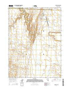Jackpot Nevada Current topographic map, 1:24000 scale, 7.5 X 7.5 Minute, Year 2014