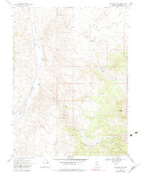 Joe Eason Mtn Nevada Historical topographic map, 1:24000 scale, 7.5 X 7.5 Minute, Year 1969