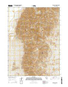 King Lear Peak Nevada Current topographic map, 1:24000 scale, 7.5 X 7.5 Minute, Year 2015