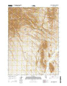 Knoll Mountain SE Nevada Current topographic map, 1:24000 scale, 7.5 X 7.5 Minute, Year 2014
