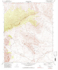 La Madre Mtn Nevada Historical topographic map, 1:24000 scale, 7.5 X 7.5 Minute, Year 1972