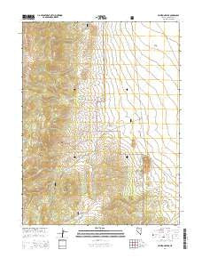 Limestone Peak Nevada Current topographic map, 1:24000 scale, 7.5 X 7.5 Minute, Year 2014