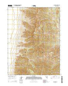 Lion Spring Nevada Current topographic map, 1:24000 scale, 7.5 X 7.5 Minute, Year 2014