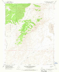 Little Huntoon Valley Nevada Historical topographic map, 1:24000 scale, 7.5 X 7.5 Minute, Year 1967
