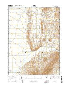 Little Poverty Nevada Current topographic map, 1:24000 scale, 7.5 X 7.5 Minute, Year 2015