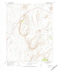 Lunar Crater Nevada Historical topographic map, 1:62500 scale, 15 X 15 Minute, Year 1967