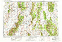 Lund Nevada Historical topographic map, 1:250000 scale, 1 X 2 Degree, Year 1956