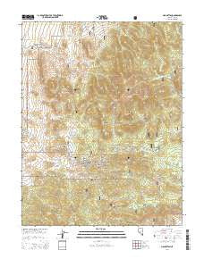 Manhattan Nevada Current topographic map, 1:24000 scale, 7.5 X 7.5 Minute, Year 2014