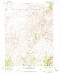 Manhattan Mtn NW Nevada Historical topographic map, 1:24000 scale, 7.5 X 7.5 Minute, Year 1969