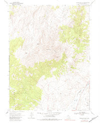Manhattan Mtn Nevada Historical topographic map, 1:24000 scale, 7.5 X 7.5 Minute, Year 1969