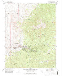 Manhattan Nevada Historical topographic map, 1:24000 scale, 7.5 X 7.5 Minute, Year 1971