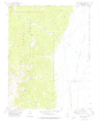 McCann Canyon Nevada Historical topographic map, 1:24000 scale, 7.5 X 7.5 Minute, Year 1971