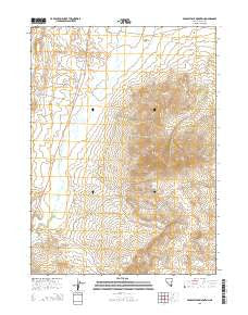 Middle Stack Mountain Nevada Current topographic map, 1:24000 scale, 7.5 X 7.5 Minute, Year 2015