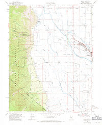 Minden Nevada Historical topographic map, 1:24000 scale, 7.5 X 7.5 Minute, Year 1968