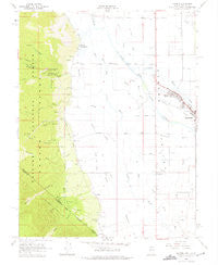 Minden Nevada Historical topographic map, 1:24000 scale, 7.5 X 7.5 Minute, Year 1968
