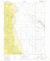 Minden Nevada Historical topographic map, 1:24000 scale, 7.5 X 7.5 Minute, Year 1968