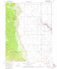 Minden Nevada Historical topographic map, 1:24000 scale, 7.5 X 7.5 Minute, Year 1968