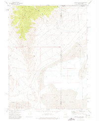 Miners Canyon Nevada Historical topographic map, 1:24000 scale, 7.5 X 7.5 Minute, Year 1971