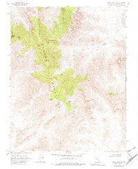 Moapa Peak NW Nevada Historical topographic map, 1:24000 scale, 7.5 X 7.5 Minute, Year 1969