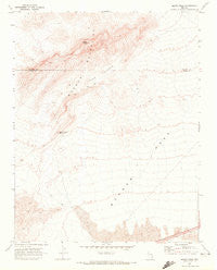 Moapa Peak Nevada Historical topographic map, 1:24000 scale, 7.5 X 7.5 Minute, Year 1969