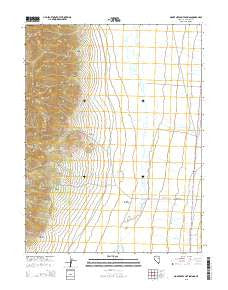 Monte Neva Hot Springs Nevada Current topographic map, 1:24000 scale, 7.5 X 7.5 Minute, Year 2015